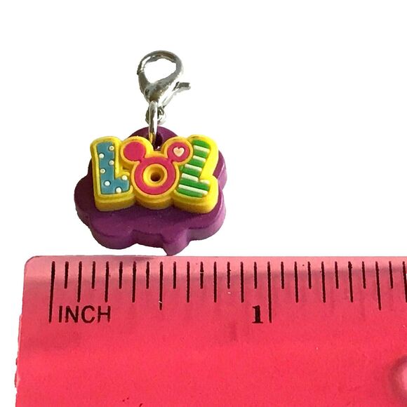 Disney Parks Mickey Mouse Ears LOL Clip On Charm Zipper Pull Purse Bag Signed - Picture 9 of 9